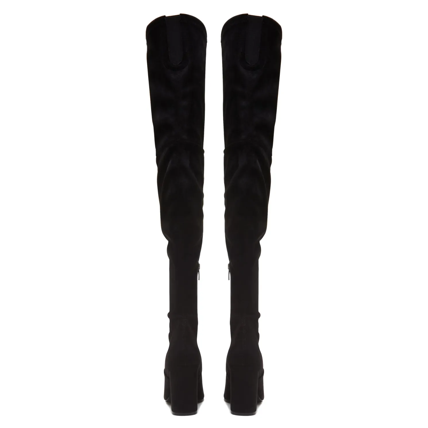 Vendôme Fem zwarte nylonstretch suède heels