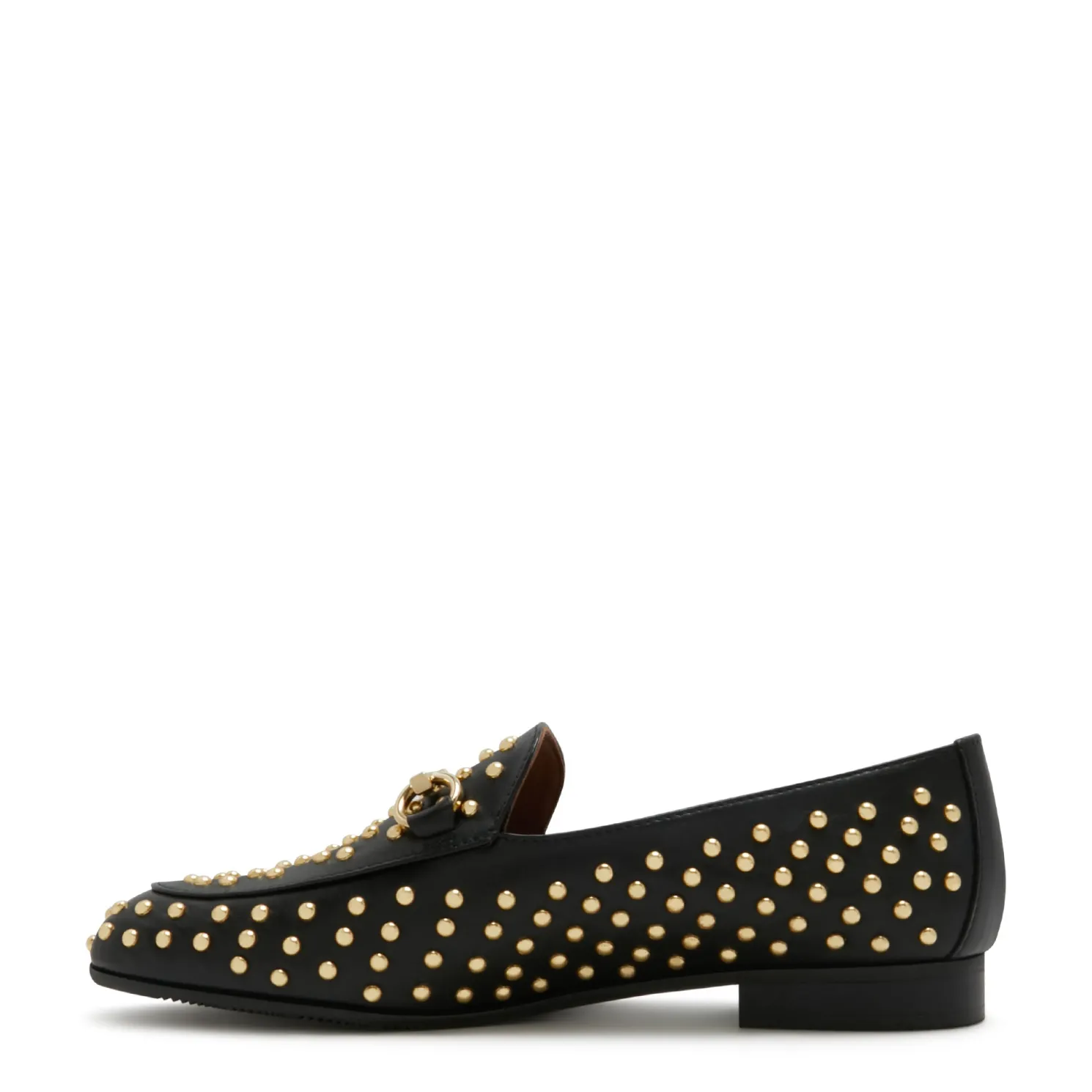 Vendôme Fleur zwarte kalfsleren loafers met studs