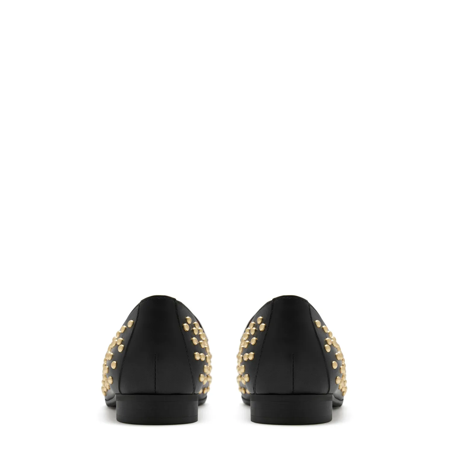 Vendôme Fleur zwarte kalfsleren loafers met studs