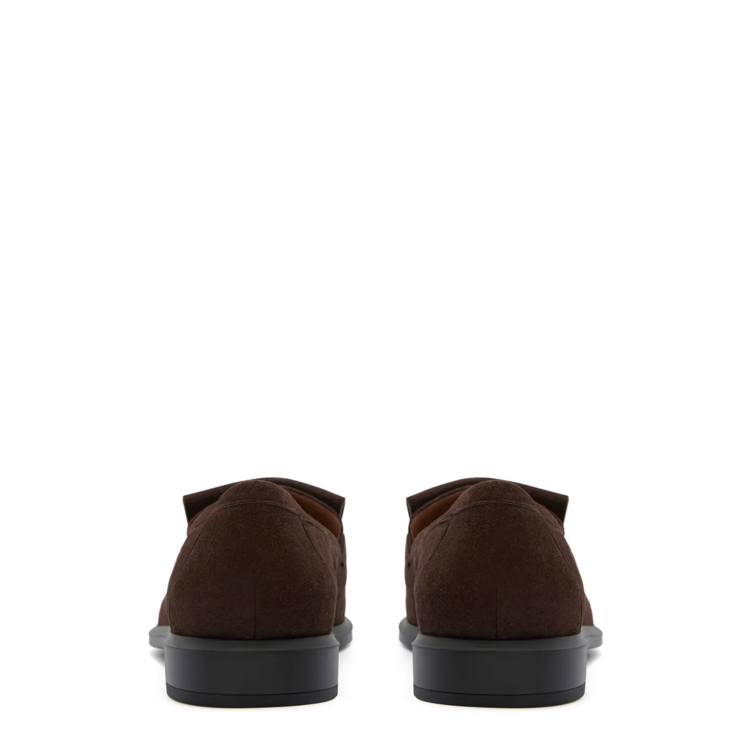 Vendôme Lave bruine suède loafers van kalfsleer