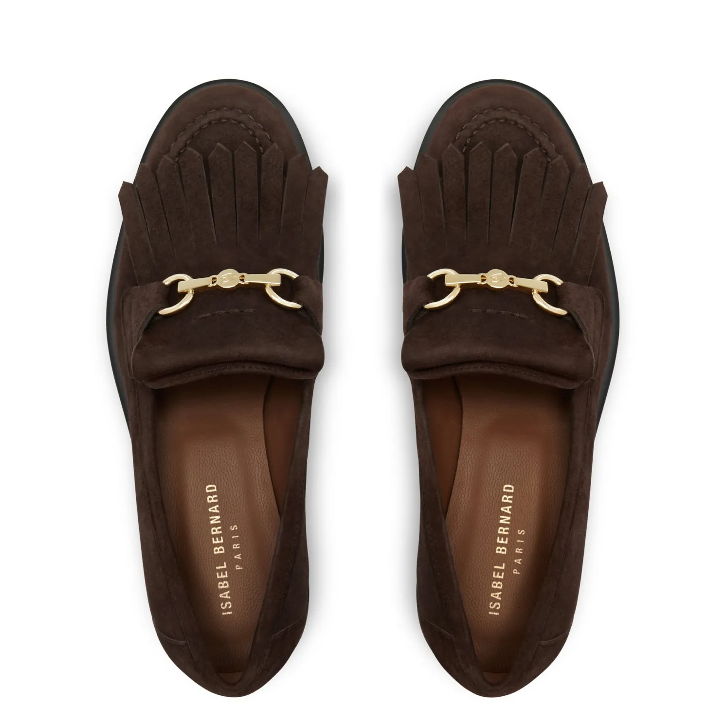 Vendôme Lave bruine suède loafers van kalfsleer