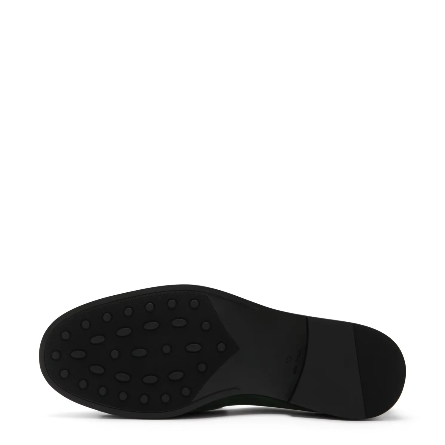 Vendôme Lave donkergroene suède loafers