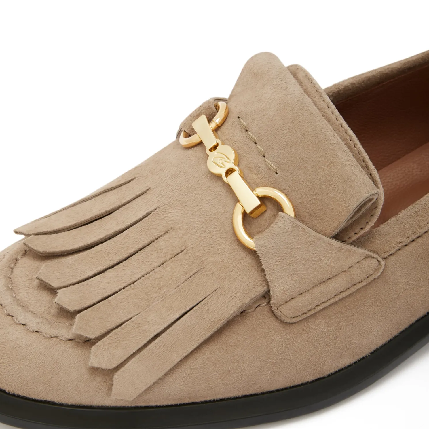 Vendôme Lave taupe suède loafers