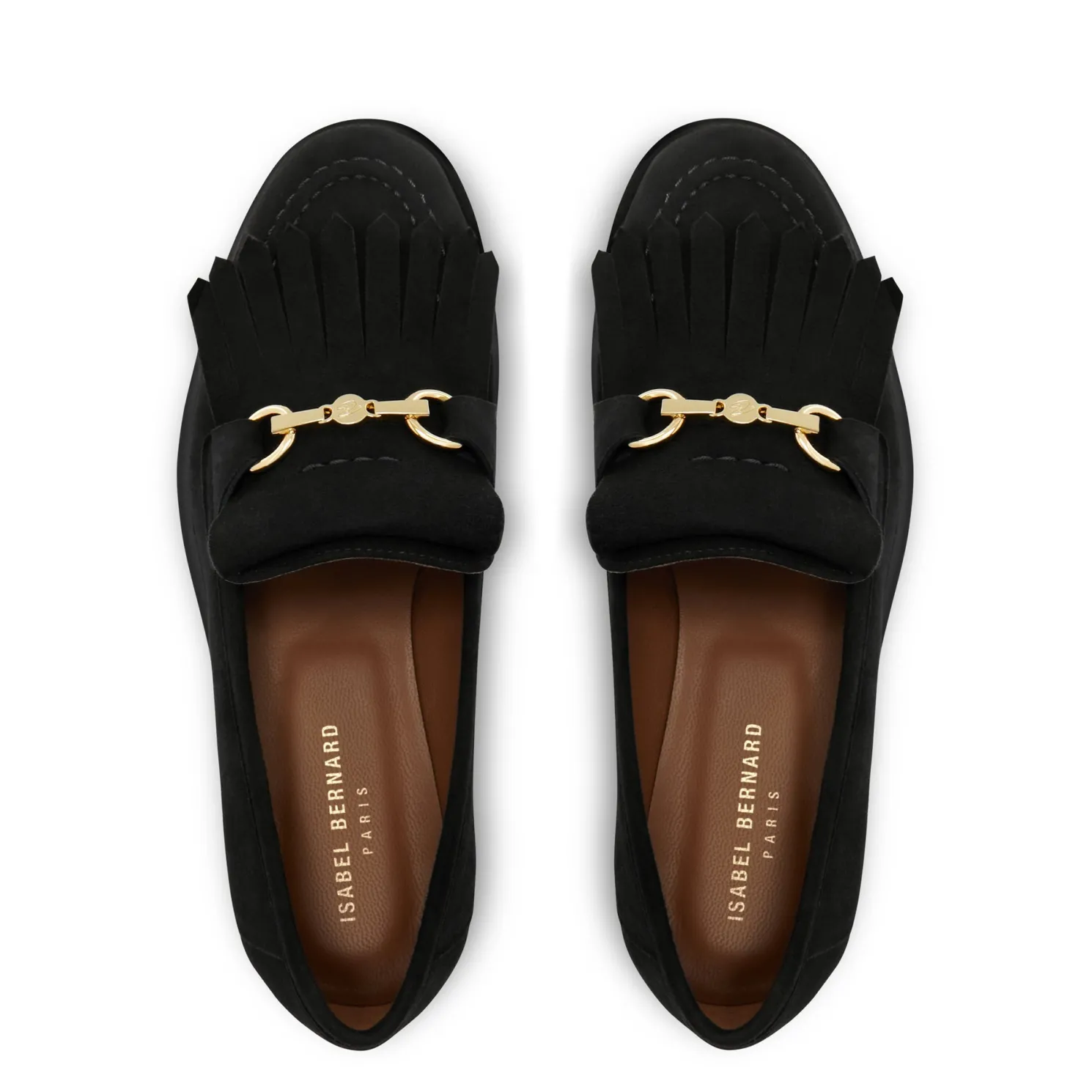 Vendôme Lave zwarte suède loafers