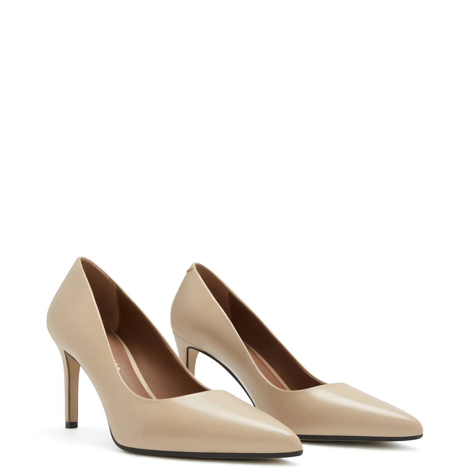 Vendôme Lianne beige leren pumps van kalfsleer