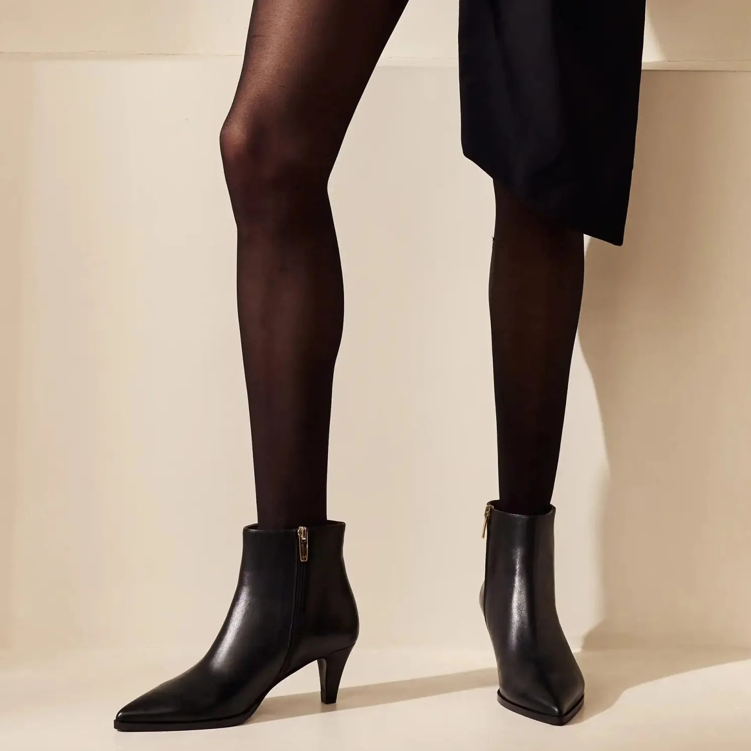 Vendôme Lola zwarte leren laarzen van kalfsleer