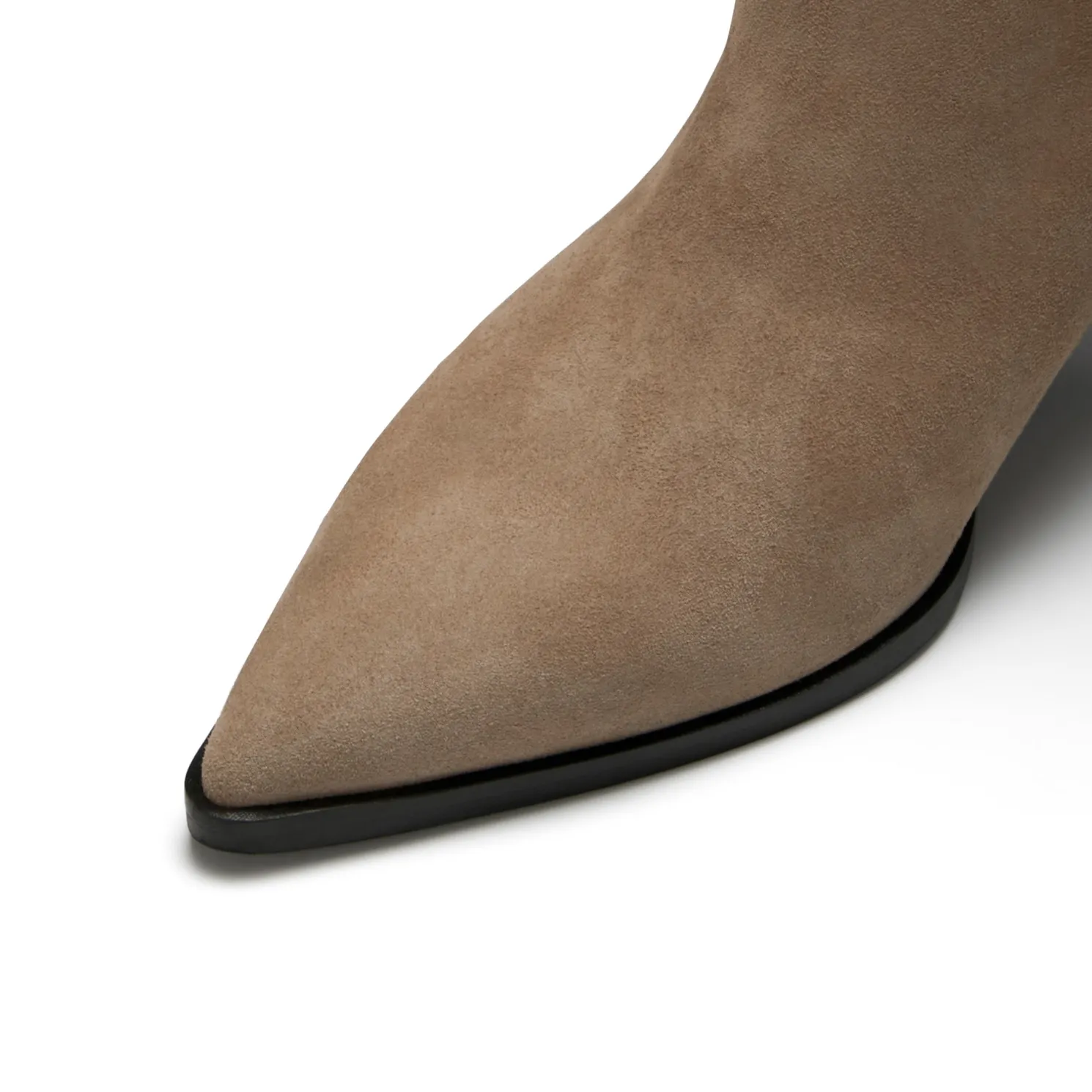 Vendôme Louane taupe suède laarzen