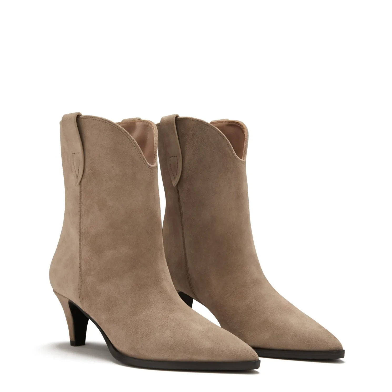 Vendôme Louane taupe suède laarzen
