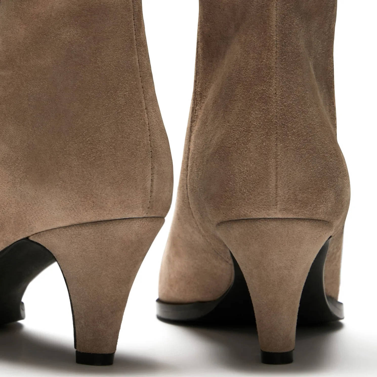 Vendôme Louane taupe suède laarzen