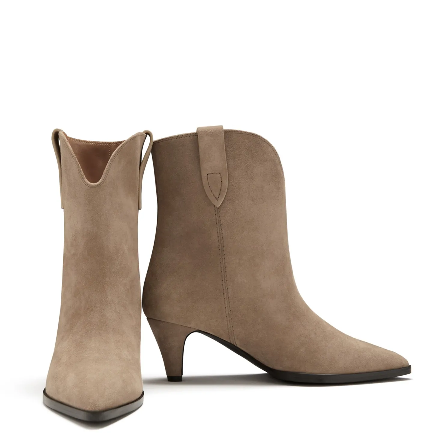 Vendôme Louane taupe suède laarzen