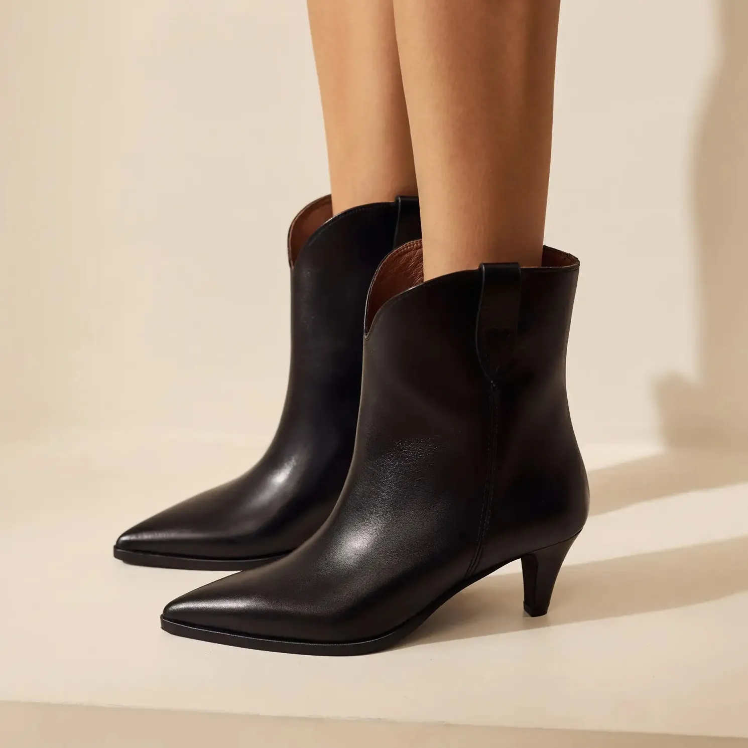 Vendôme Louane zwarte leren laarzen van kalfsleer