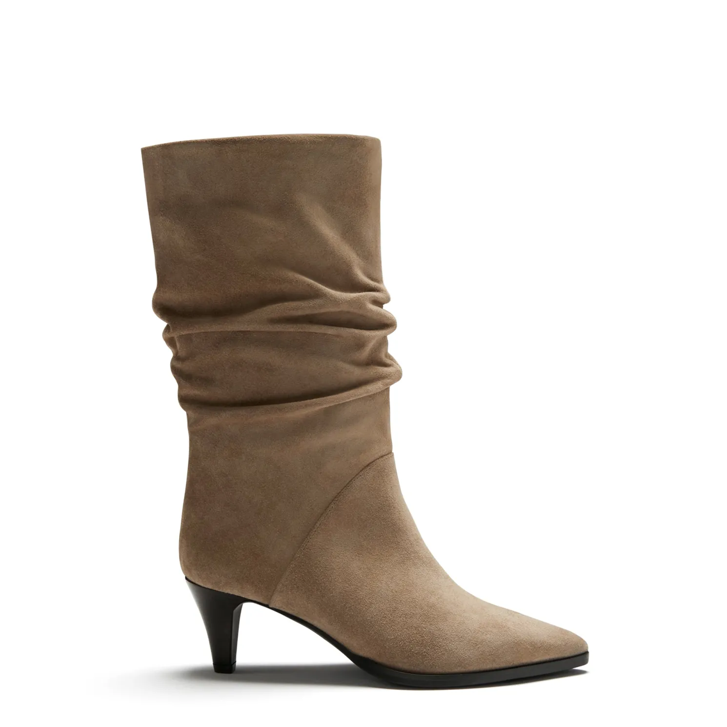 Vendôme Margot taupe suède laarzen