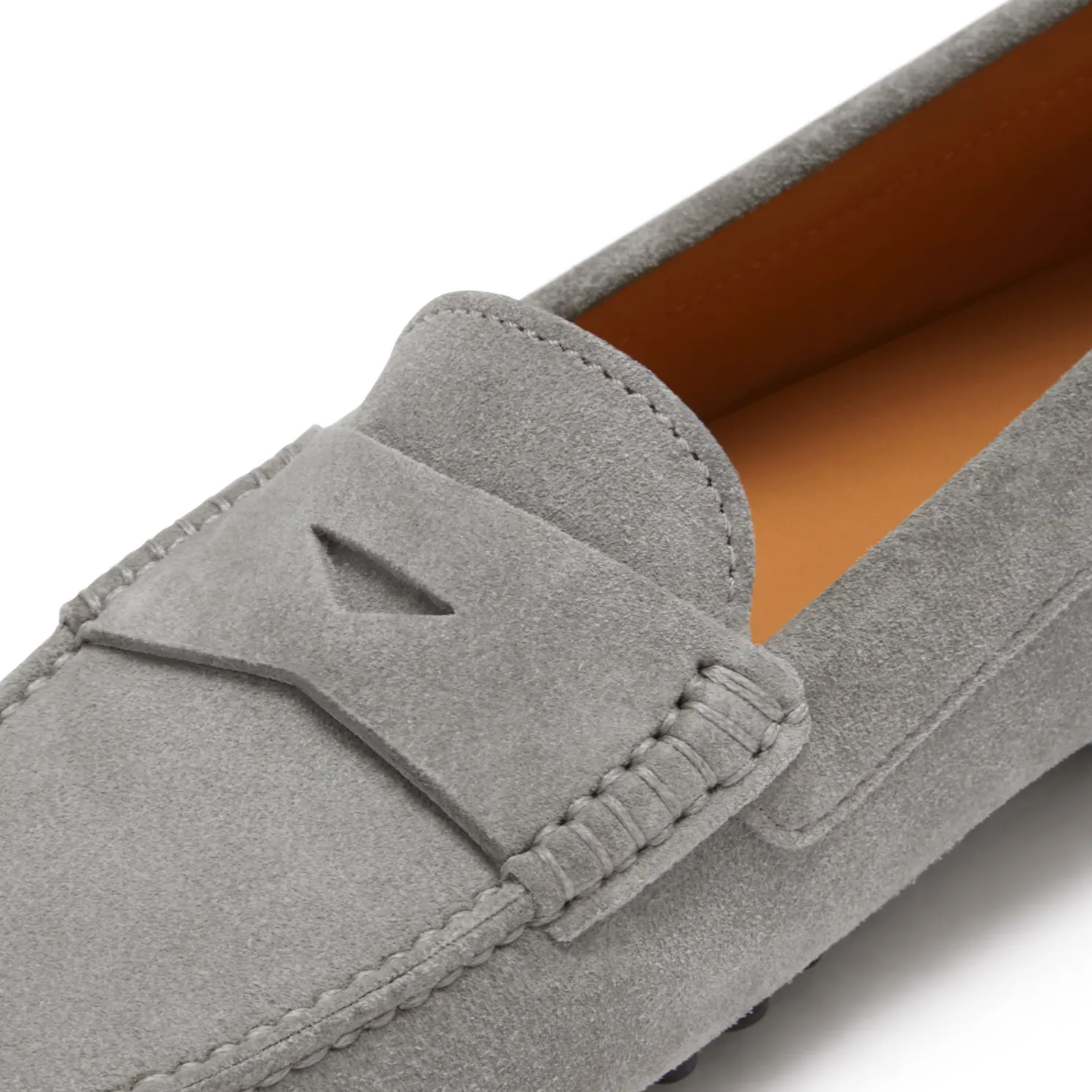 Vendôme Marie grijze suède mocassins