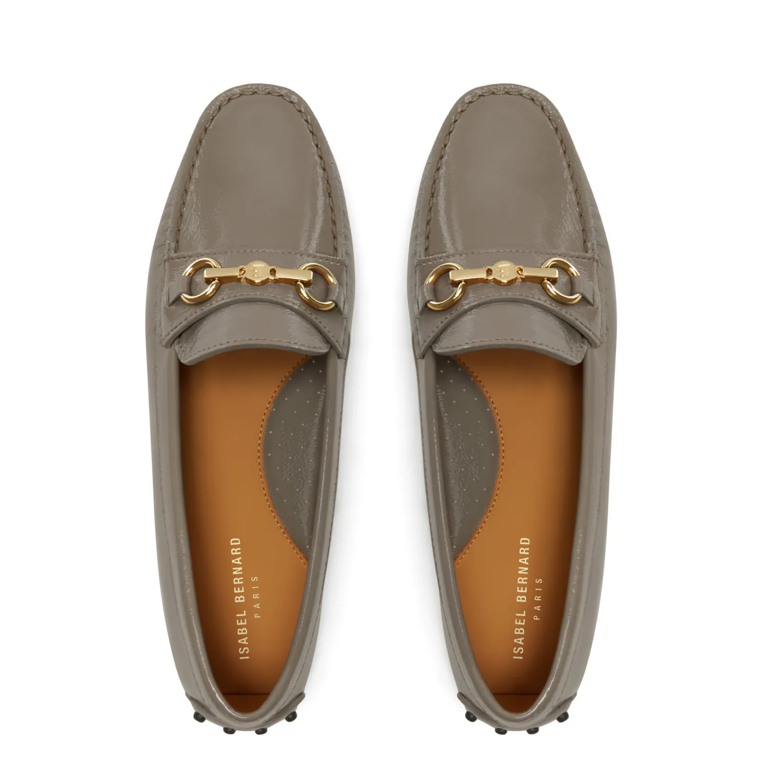 Vendôme Marie taupe lakleren mocassins van kalfsleer