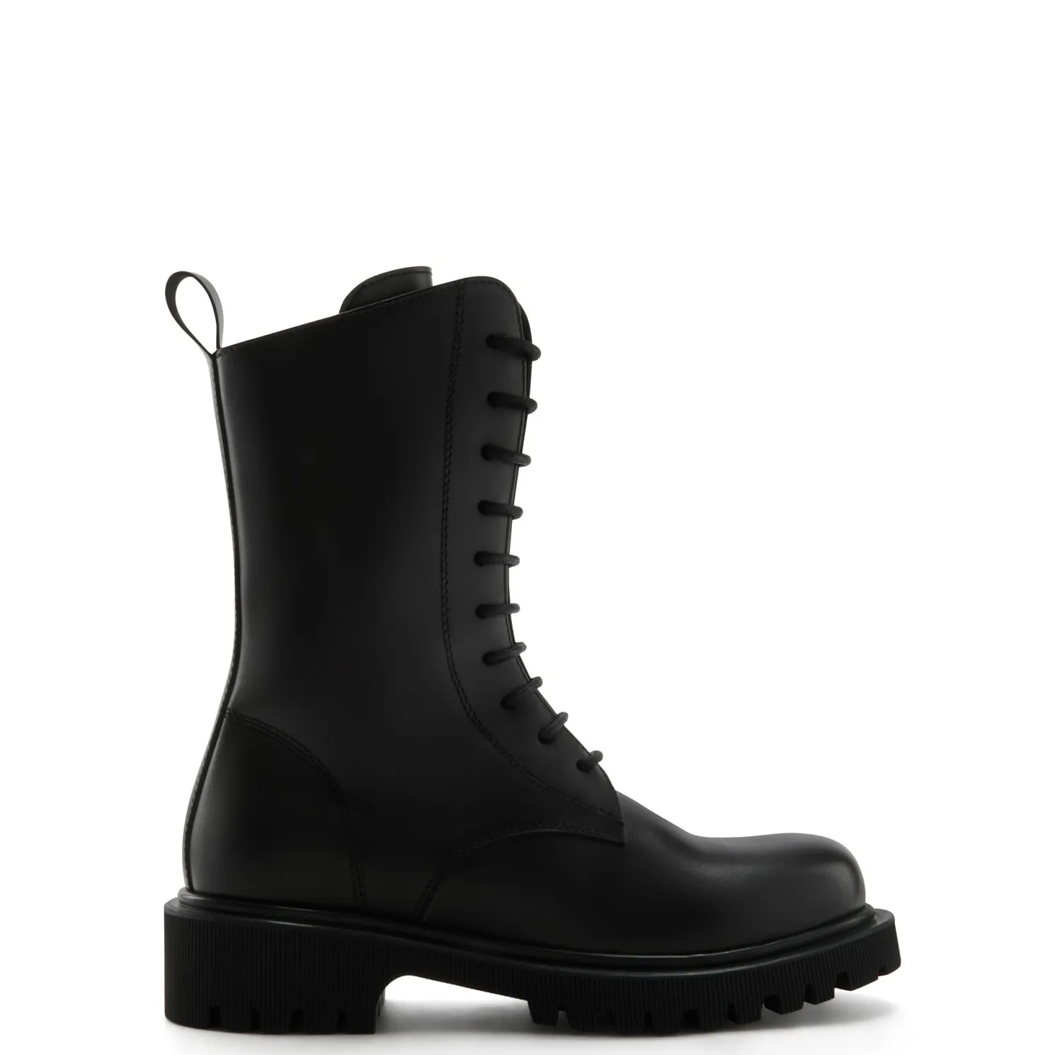 Vendôme Myrthe zwarte leren veterlaarzen van kalfsleer