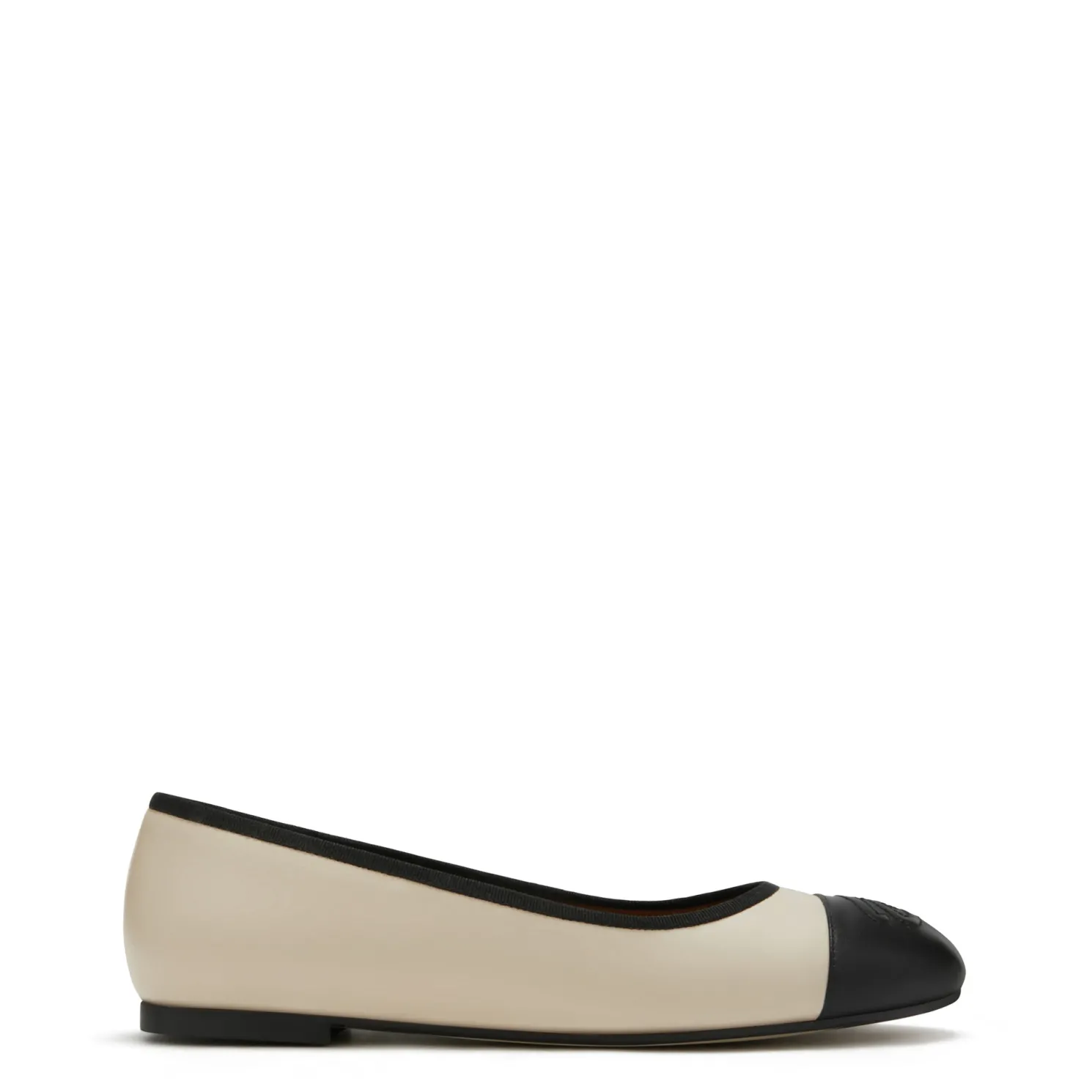 Vendôme Ynes crème leren ballerina's van kalfsleer